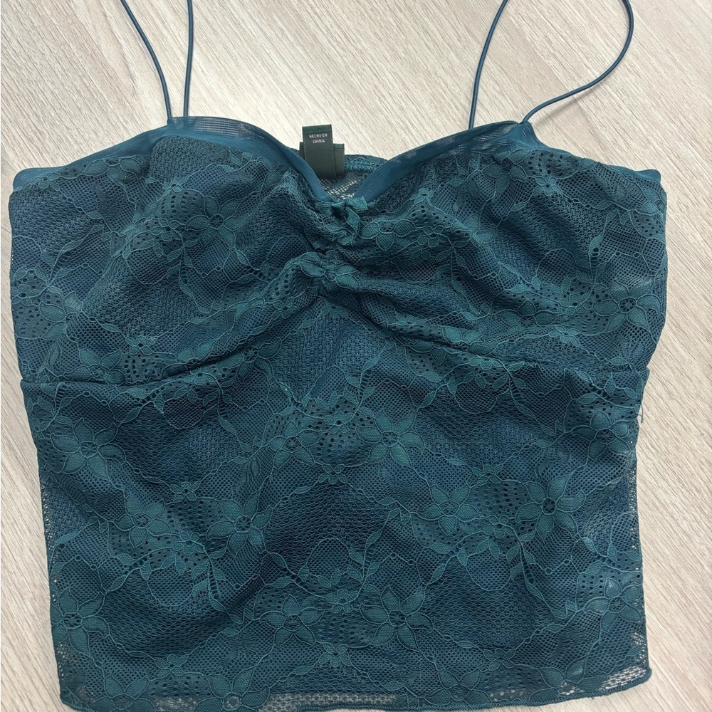 Wild Fable Green Lace Camisole size medium -nwot - St. Patrick’s Day style